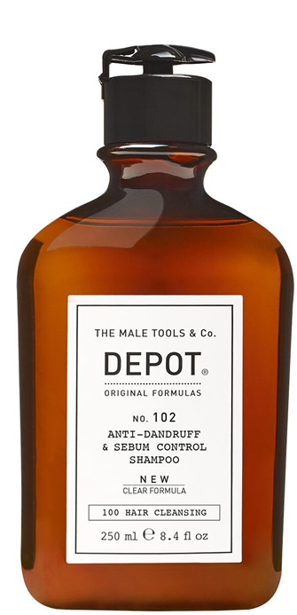 DEPOT no. 102 Anti-Dandruff & Sebum Control Shampoo new clar formula Champú 102 DEPOT anticaspa y para cabello graso nueva fórmula
