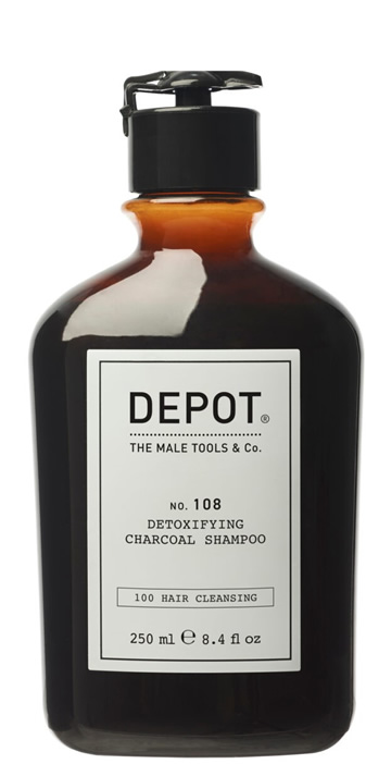 DEPOT no. 108 Detoxifying Charcoal Shampoo Champú 108 DEPOT detox carbón vegetal