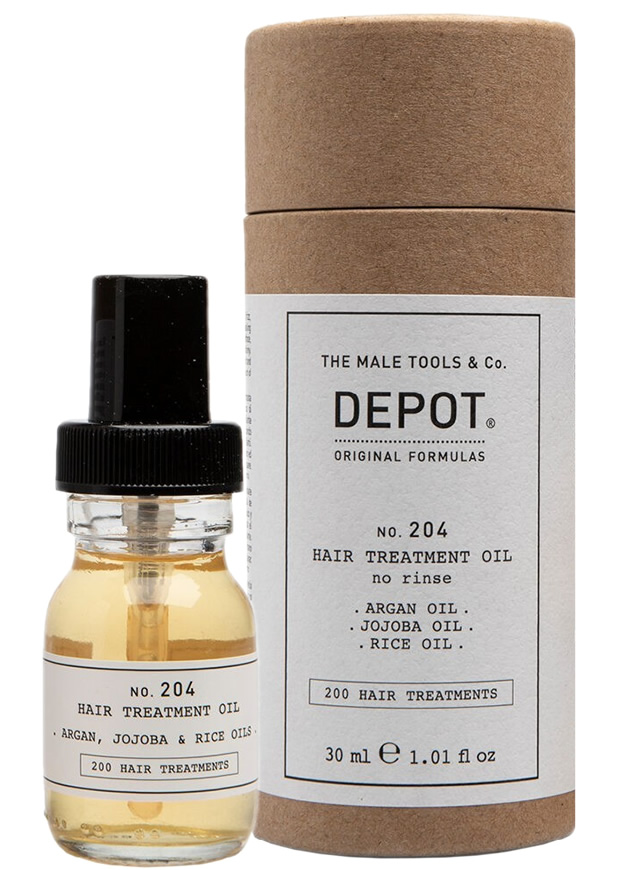 DEPOT no. 204 Hair Treatment Oil Tratamiento en aceite para el cabello sin aclarado no 204 de DEPOT