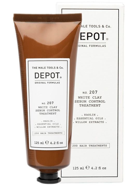 DEPOT White Clay Sebum Control Treatmen no. 207 Tratamiento regulador grasa para cuero cabelludo 207 DEPOT