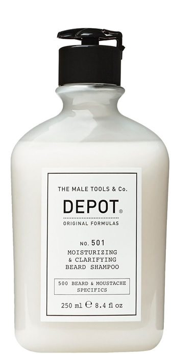 DEPOT no. 501 Moisturizing & Clarifying Beard Shampoo Champú para barba no. 501 DEPOT